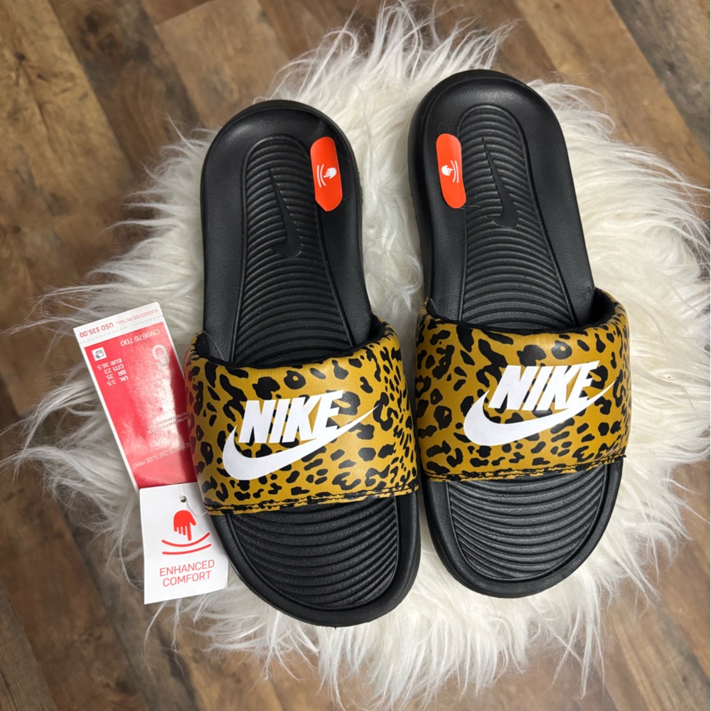 Nike Leopard Print Women's Slides